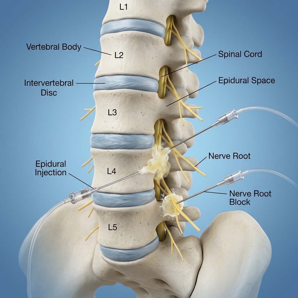 Non-Surgical Spine Therapy Illustration