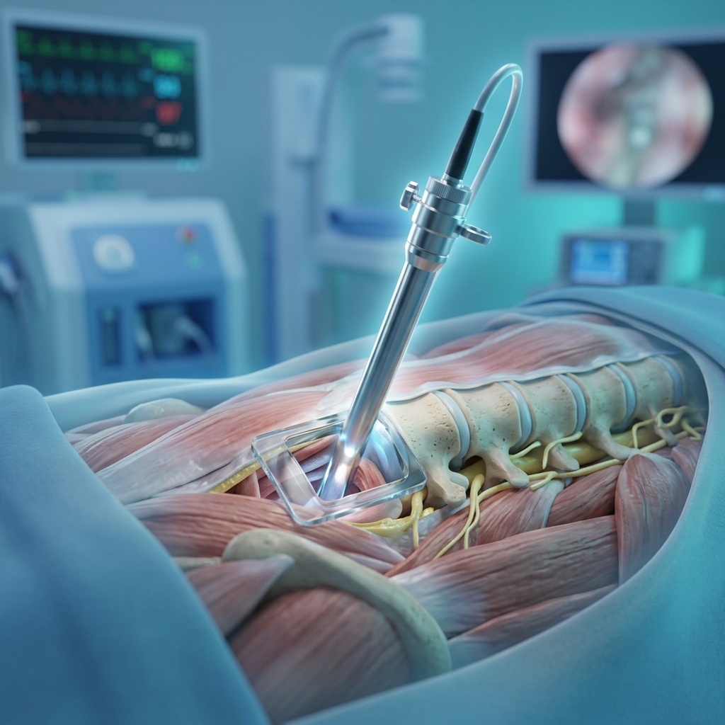 Minimally Invasive Spine Surgery Illustration
